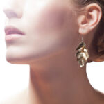 oak leaf earrings - handmade jewellery